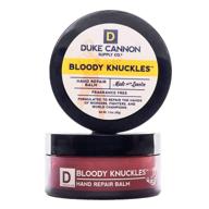 duke cannon supply co. bloody knuckles hand repair balm - увлажняющий крем для рук в путешествии (вес нетто 1.4 унции) логотип