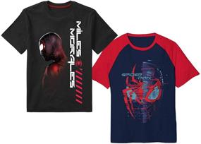 img 4 attached to Marvel Spiderman Short Sleeve Shirt