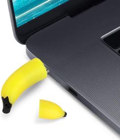 img 3 attached to 🍌 Милый USB-флеш-накопитель 64 ГБ - Aretop USB2.0 Фруктовый Миниатюрный Банановый Флеш-накопитель Памяти в форме палки для компьютера - 64 Гб флеш-накопитель USB Jump Drive для хранения данных - Подарок для девочек, детей - Подарок для бизнеса