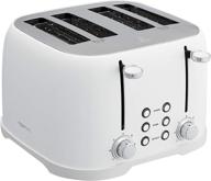 🍞 amazon basics 4-slot toaster, white: efficient toasting with stylish simplicity логотип