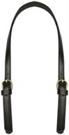 constore leather replacement shoulder straps: adjustable buckle purse strap handles for diy bag belt - 2 pcs, black split leather logo