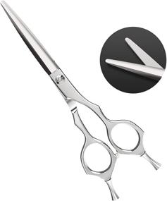 img 4 attached to 💇 6.7 inch ULG Professional Hair Cutting Scissors - Barber Haircut Shears for Hairdressing, Hair Salon - 440C Japanese Stainless Steel Hair Trimming Razor Edge Scissor