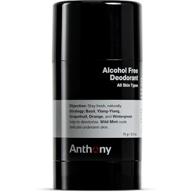 🚫 anthony alcohol free, aluminum free deodorant for men: non-irritant cool gel stick for sensitive skin, sport strength prevents odor all day – clear, stain free – 2.5 fl oz logo