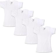 👕 enhance your wardrobe with twinkle dreams youth undershirts: 4-pack crewneck short sleeve cotton tee shirt with ribbon logo