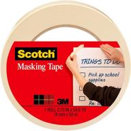 📦 scotch tan home and office masking tape, 0.75-inch by 60 yards, 3436, 1 roll logo