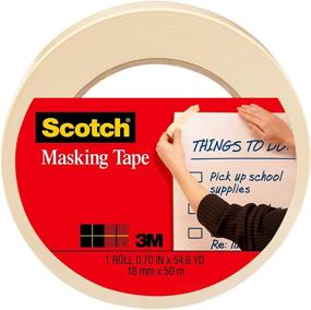 img 4 attached to 📦 Scotch Tan Home and Office Masking Tape, 0.75-inch by 60 yards, 3436, 1 roll