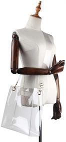 img 2 attached to 👜 Medium Women's Tiwougel Transparent Waterproof Crossbody Handbag - Handbags & Wallets