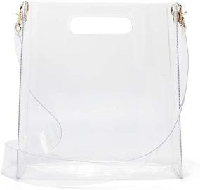 img 1 attached to 👜 Medium Women's Tiwougel Transparent Waterproof Crossbody Handbag - Handbags & Wallets