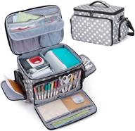 👜 optimized luxja carrying case for cricut joy & easy press mini - bag with storage, polka dot design logo