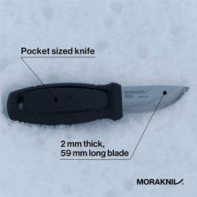 img 1 attached to Morakniv Eldris Compact Fixed-Blade Knife: Sandvik Stainless Steel Blade, 2.2-Inch Length, and Plastic Sheath