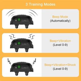 img 3 attached to 🐶 Habbipet Rechargeable Bark Collar with Beep Vibration Smart Detection Chip - Anti-Barking Model for Small, Medium, and Large Dogs (9 Adjustable Sensitivity Levels)