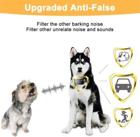 img 2 attached to 🐶 Habbipet Rechargeable Bark Collar with Beep Vibration Smart Detection Chip - Anti-Barking Model for Small, Medium, and Large Dogs (9 Adjustable Sensitivity Levels)