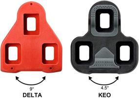 img 2 attached to 🚴 Etercycle Road Bike Cleats Cover Set: Look Delta Cleats (9° Degree Float) for Indoor Cycling Shoes