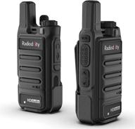 📻 radioddity gm-n1 gmrs handheld radio, noise canceling long range 30 channels two way radio for adults, 3000mah rechargeable battery, privacy code, vox for camping, offroad - pack of 2 logo