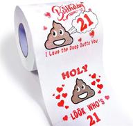 🎉 givviza funny toilet paper: hilarious 21st birthday decorations and gag gifts for him or her logo