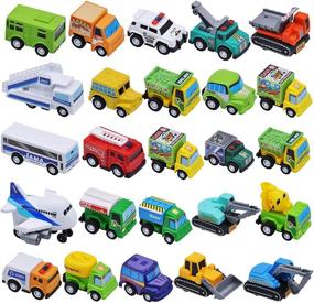 img 3 attached to 🚚 Durable Die Cast Toy Trucks for Toddlers - JOYIN Vehicles for Hours of Fun!