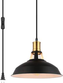 img 4 attached to Pendant Braided Hanging Lighting BLACK 27