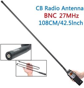 img 3 attached to 📻 ABBREE 27Mhz Tactical Antenna - 42.5-Inch with BNC Connector for CB Handheld/Portable Radio, Compatible with Cobra, Midland, Uniden, Anytone CB Radio