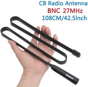 img 4 attached to 📻 ABBREE 27Mhz Tactical Antenna - 42.5-Inch with BNC Connector for CB Handheld/Portable Radio, Compatible with Cobra, Midland, Uniden, Anytone CB Radio