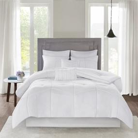 img 4 attached to 🛏️ Sumptuous 510 DESIGN Codee 8 Piece Comforter Set in Cal King Size - Elegant White