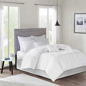 img 3 attached to 🛏️ Sumptuous 510 DESIGN Codee 8 Piece Comforter Set in Cal King Size - Elegant White