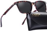 carfia polarized tortoise sunglasses with enhanced uv protection logo