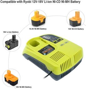 img 2 attached to 🔋 Elefly P117 Dual Chemistry 18V Battery Charger Replacement for Ryobi ONE+ P117 P118 - Compatible with 18V 14.4V 12V Lithium NiCd NiMh Batteries (P100 P101 P102 P103 P105 P107 P108)