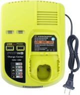 🔋 elefly p117 dual chemistry 18v battery charger replacement for ryobi one+ p117 p118 - compatible with 18v 14.4v 12v lithium nicd nimh batteries (p100 p101 p102 p103 p105 p107 p108) logo