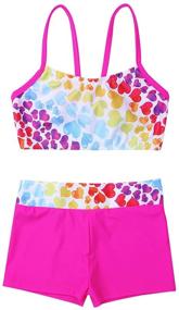 img 2 attached to 👙 Sweetheart Dancewear Swimwear Set for Active Girls' Clothing - 2 Pieces