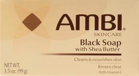img 3 attached to 🧼 Natural Ambi Skincare Black Soap with Shea Butter, 3.5 Oz (Pack of 2): Deep Cleansing & Nourishing Solution for Healthy Skin
