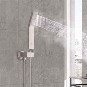 img 3 attached to All-Metal Brushed Nickel Handheld Shower Head Set - High Pressure Combo with Shower Bracket and Hose for a Relaxing Bath Experience