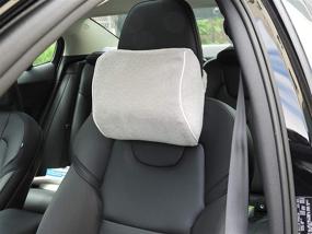 img 4 attached to 🚗 Подушка для путешествий Ultimate Comfort Neck: Надежная память Auto Truck RV Headrest Pillow