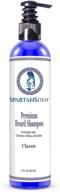 🧔 spartans den premium beard shampoo 8oz - ultimate beard wash for dandruff elimination & itch relief, nourish, cleanse, and stimulate beard growth, classic scent logo