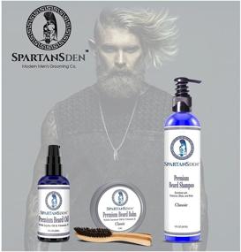 img 3 attached to 🧔 Spartans Den Premium Beard Shampoo 8oz - Ultimate Beard Wash for Dandruff Elimination & Itch Relief, Nourish, Cleanse, and Stimulate Beard Growth, Classic Scent