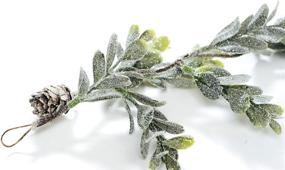 img 2 attached to CraftMore Frosted Boxwood Garland