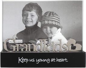 img 4 attached to Malden International Designs Grandkids Desktop Expression Picture Frame, 4x6, Black with Silver Word Attachment: A Stylish Way to Showcase Precious Memories