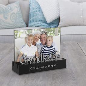 img 1 attached to Malden International Designs Grandkids Desktop Expression Picture Frame, 4x6, Black with Silver Word Attachment: A Stylish Way to Showcase Precious Memories