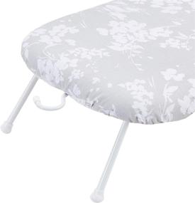 img 1 attached to Enhance Your Ironing Experience with Amazon Basics Tabletop Ironing Board - Convenient Folding Legs & Floral Removable Cover