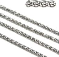 🔗 high-quality 7mm stainless steel wheat braided chains for jewelry making & diy – sc-1011-c logo