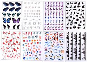 img 1 attached to 36 Sheet Resin Supply Kit, Transparent Resin Film Stickers for Molds, Decorative Stickers for Silicone Resin Molds, Holographic Clear Film 3D Goldfish Resin Inclusion for Crafts