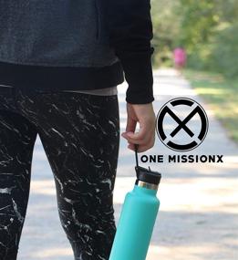 img 2 attached to 🔒 Набор крышки с соломкой и парашютной ручкой One MissionX для бутылок Hydro Flask стандартного горлышка 24, 21, 18, 12 унций и бутылок Simple Modern Ascent – гарантированная защита от протечек.