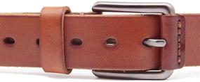 img 1 attached to HISTOCK Classic Leather Men's Belt: Single Buckle Men's Accessories for a Timeless Style