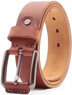 histock classic leather men's belt: single buckle men's accessories for a timeless style logo