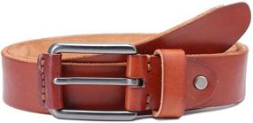 img 3 attached to HISTOCK Classic Leather Men's Belt: Single Buckle Men's Accessories for a Timeless Style