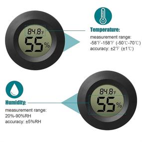 img 1 attached to Rojuna Hygrometer Thermometer Temperature Humidifiers Heating, Cooling & Air Quality for Indoor Thermometers