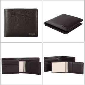 img 3 attached to Banuce Genuine Leather Bifold Wallet Men's Accessories