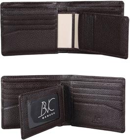 img 1 attached to Banuce Genuine Leather Bifold Wallet Men's Accessories