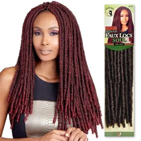 img 3 attached to Synthetic Crochet Braids Senegal Dreadlocks