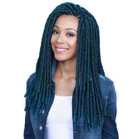 img 1 attached to Synthetic Crochet Braids Senegal Dreadlocks