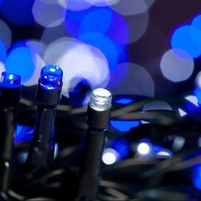 img 3 attached to 🎄 Christmas String Lights WISD 600 LED 108ft Twinkle Fairy Lights - Blue + White, for Indoor and Outdoor Decor, Plug-in String Lights for Christmas Tree, Room, Patio, Garden, Wedding Party